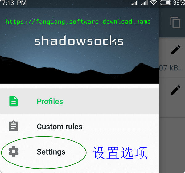 Android shadowsocks 安卓手机翻墙设置选项